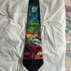 Black Calvin & Hobbes Novelty Tie - Men's Suit Necktie